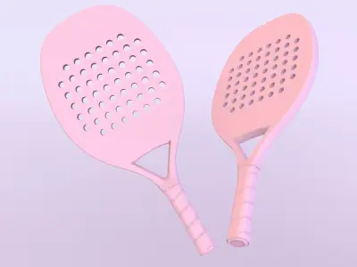 Beach Tennis 3D model