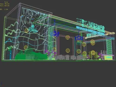 Exhibition - Area - 18X4-3DMAX2009-04 3D model