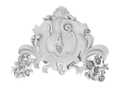 Cartouche Ornament 043 3D model