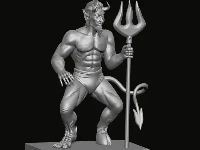 EL Diablito Statue 3D print model