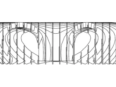 The Parametric Waffle Pavilion 3D model
