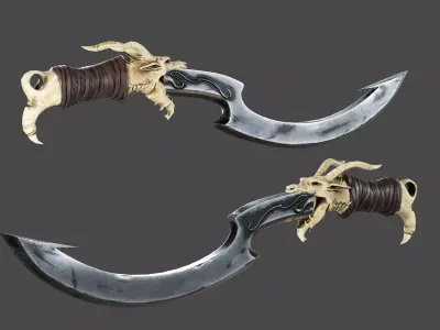 Dragon Sword  Low-poly 3D model