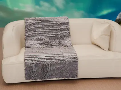 Modern Stylish Sofa - High Poly Furniture Model - architectural Low-poly 3D model