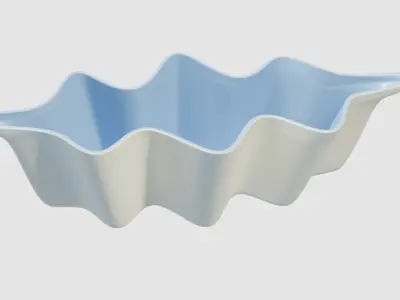 Poole Pottery Vase Ornamental Pot 3D model