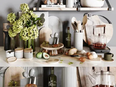 decorative set13 Low-poly 3D model