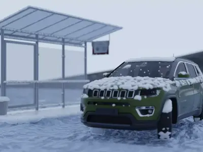 Jeep Compass 2021 3d Model 3D model