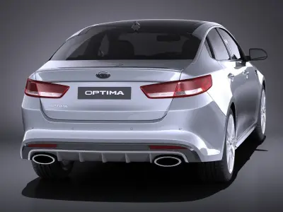 Kia Optima GT 2017 VRAY 3D model