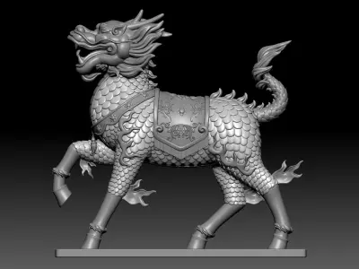 Kirin ornaments 3D model