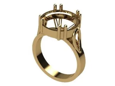 RING for stone 13mm Free 3D model