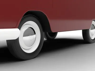 Volkswagen T1 Panel Van 1950 3d model 3D model