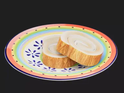 plate Low-poly 3D model buy