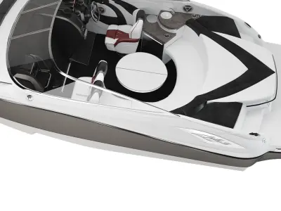 speedboat Modern yacht 3D model