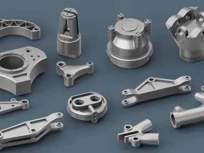 Hard Surface Mechanical Kitbash Quad Topology Volume 2 3D model