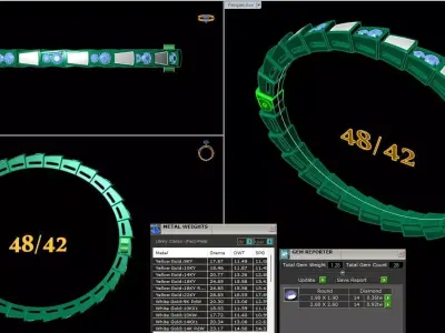 Cartierr bracelet ready print 3d 3D print model