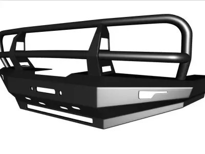 Bumper Front PROLINE for Toyota Land Cruiser S80 3D model