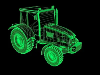 tractor 3D model