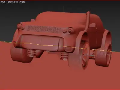 monster car creative design 3D 3D model