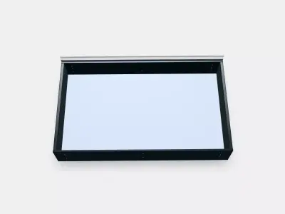 HAUGA Upholstered bed storage box 1 Low-poly 3D model