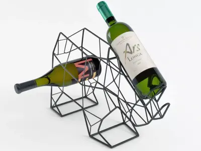 Rhino wine rack 3D model