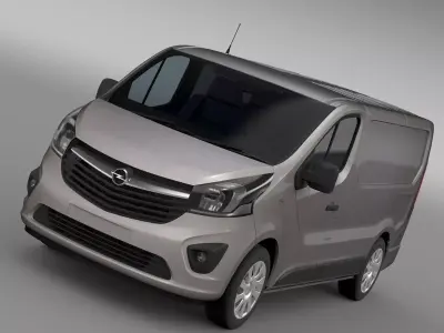Opel Vivaro Van 2017 3D model