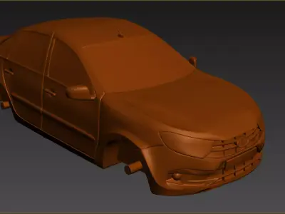 LADA car 3D print model