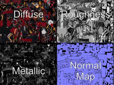 HighPerformance Snowmobile D Model Pack Low-poly 3D model