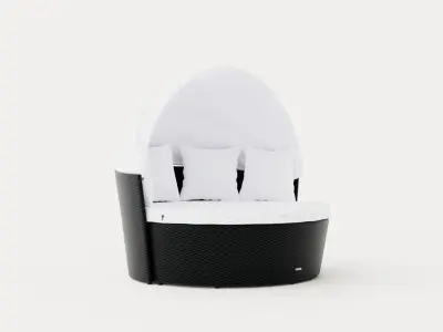 Florence Sunbed Low-poly 3D model