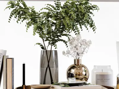 Decorative Set 208 Low-poly 3D model