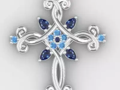 CROSS PENDANT 3D print model purchase