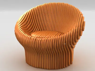 Parametric Chair  04 3D model