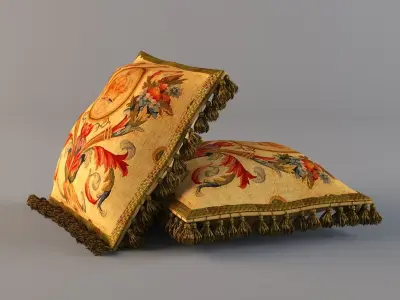 OG Library Firenze Tapestry Cushion 3D model