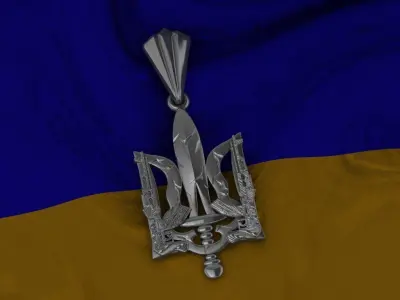 Ukrainian Trident 3D print model 15