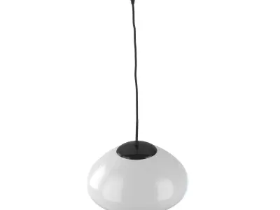 Light 8 3D model pendant with shade 3D model