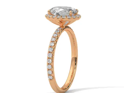 solitaire ring with detail images and 360 render videos 71 3D print model