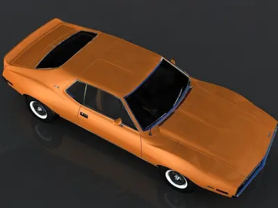 AMC Javelin AMX Low-poly 3D model
