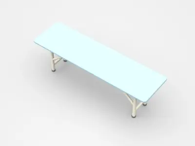 Industrial Working Table  3D model