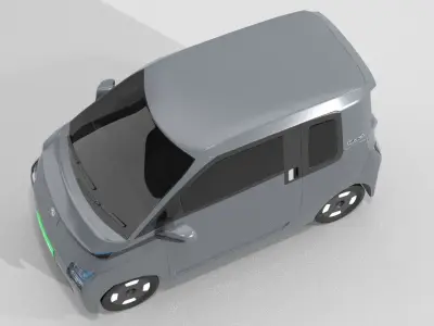 MG Comet Electrick Car Gray 3D model