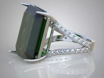 Diamond ring 0479 3D printable model 7- Free 3D print model