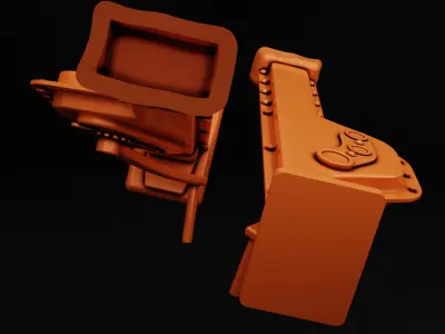 WWII German Tank Car Jack  3D print model