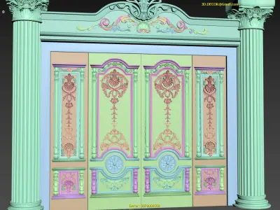 Classic Door Royal 8 3D model