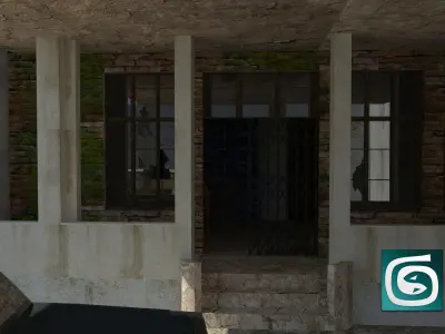 Rustic Abandoned Residence Low-poly 3D model