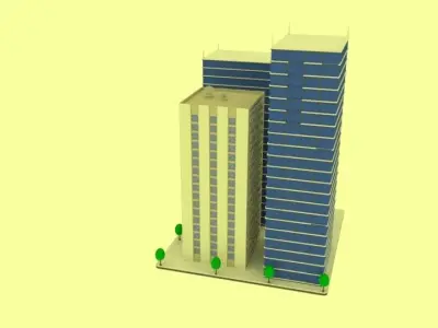 Modern Buildings 3D model
