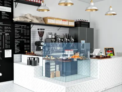 Coffee Kiosk 8 3D model