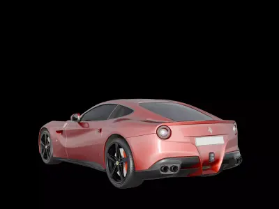 Ferrari F12 Berlinetta Low-poly 3D model