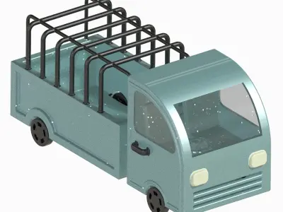 Stylish Mini Truck 3D print model