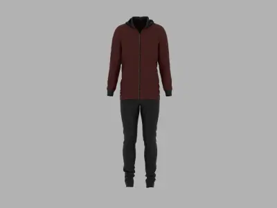 Sport Suit Low-poly 3D model 25