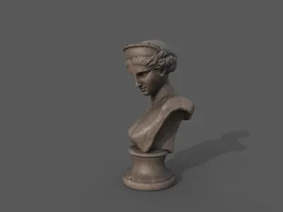 Bust of the Venus de Capua Low-poly 3D model