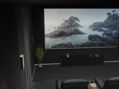 Luxury home theater 3D model