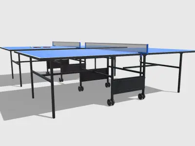 Table Tennis Low-poly 3D model