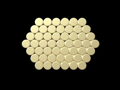 Steel Round Bars v1 002 Low-poly 3D model